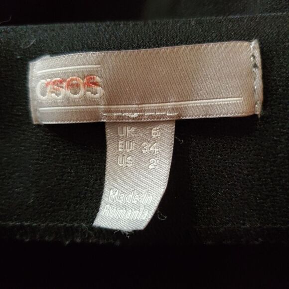 Asos Black Fallen Shoulder Dress (2) - Picture 6 of 6